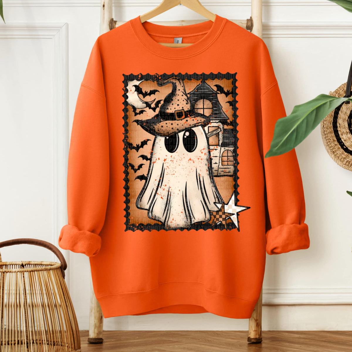 Vintage Ghost Stamp SDD DTF transfer