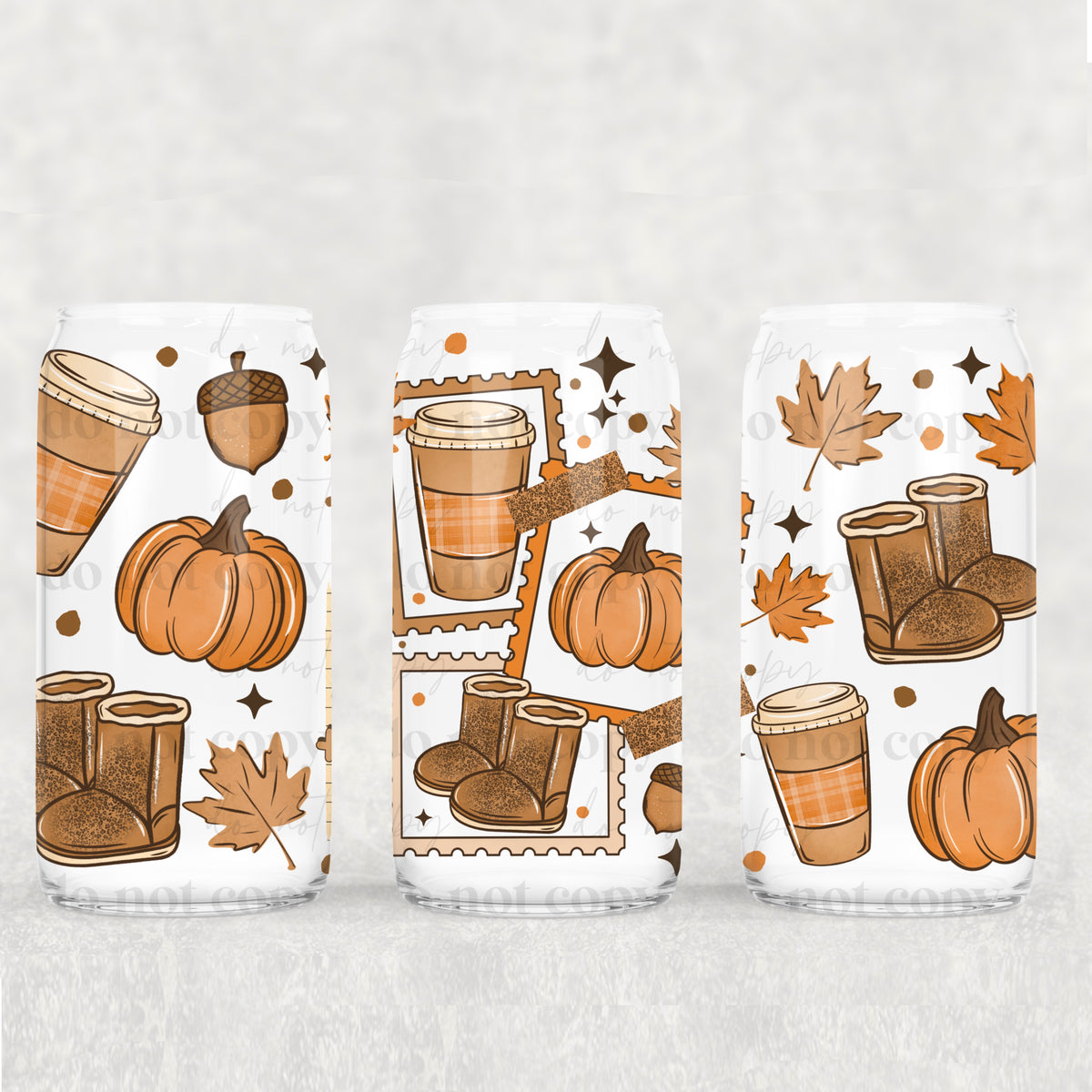 Autumn stamps (CSC) UV DTF WRAP