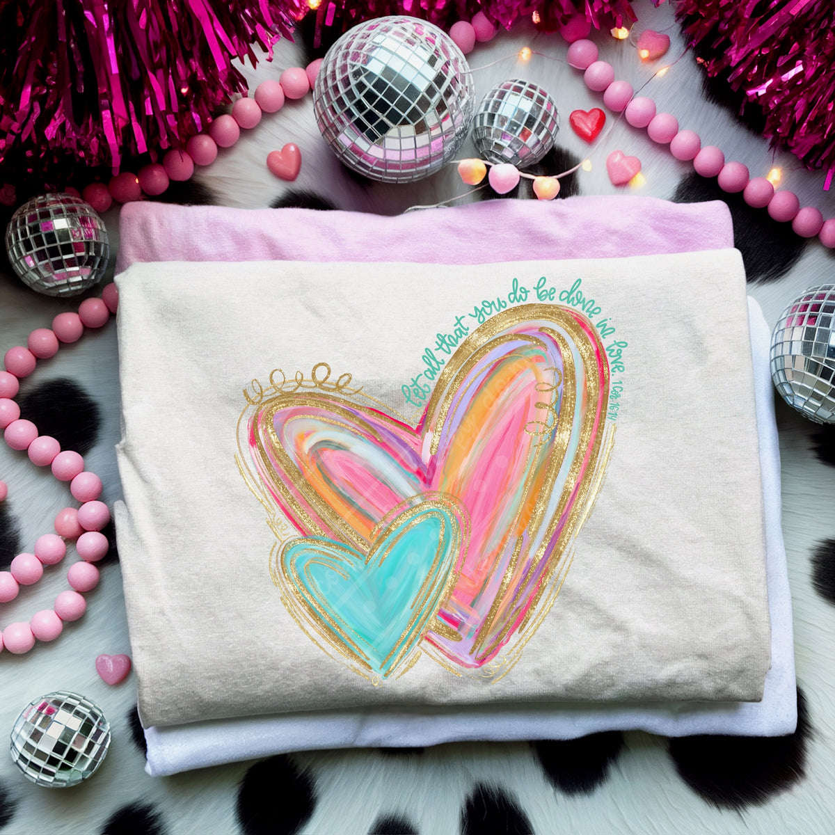 Be Done In Love heart no splatter DTF transfer