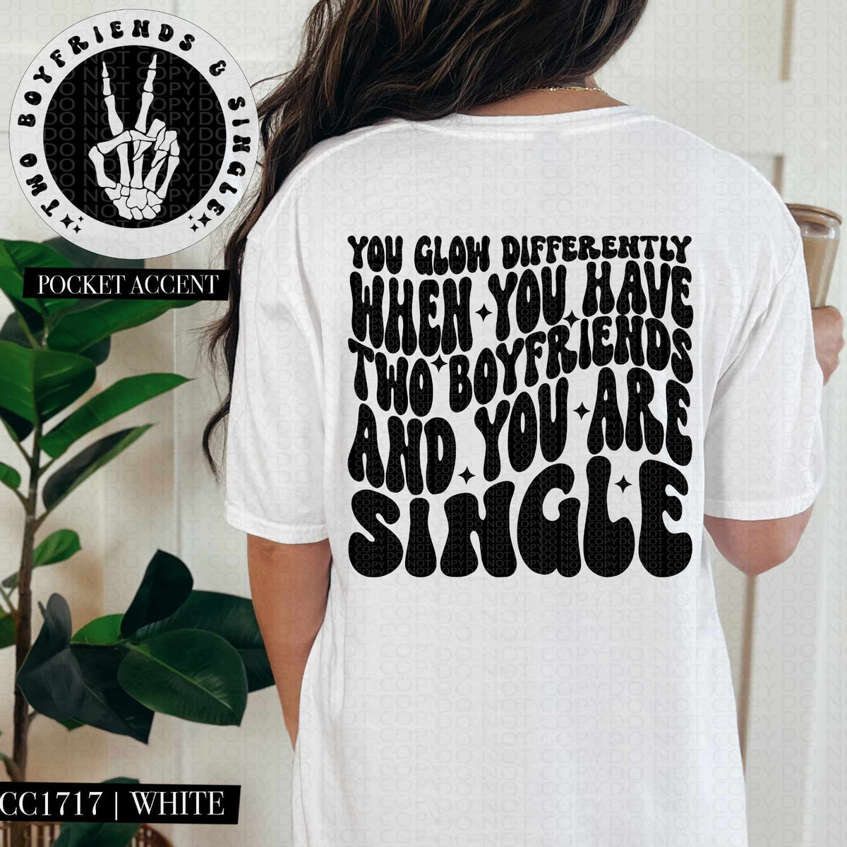 You glow differently BLACK BACK (HW) 84653 DTF transfer