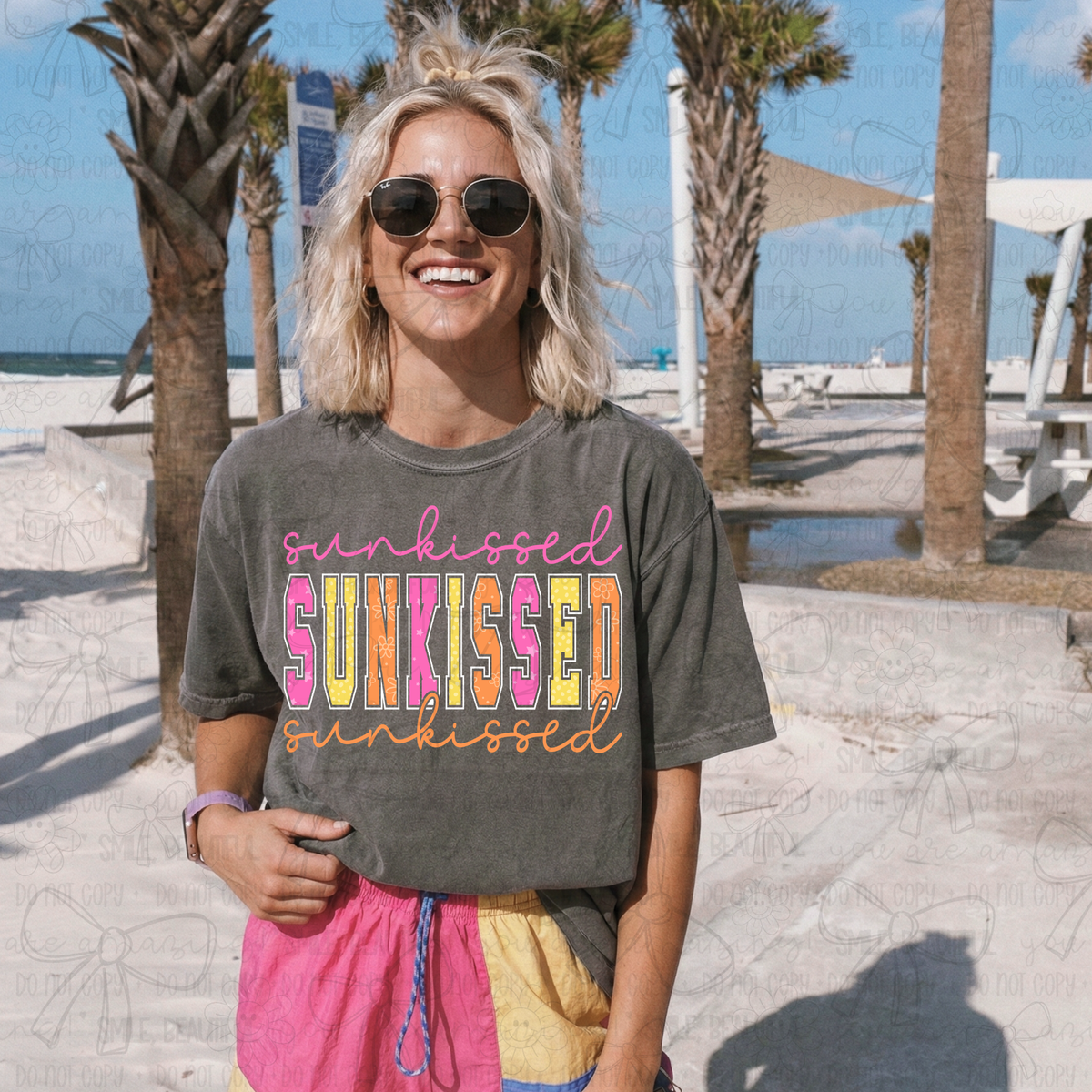 Sunkissed stacked (Carter) DTF Transfer