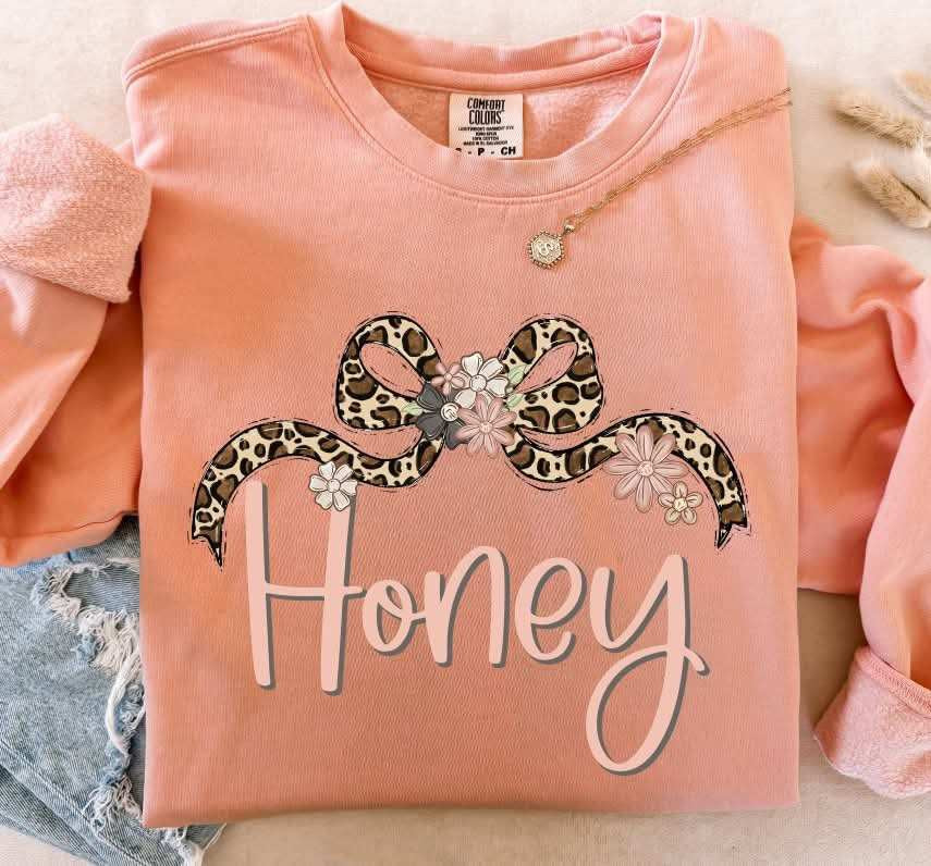 Honey leopard bow (S&G) 82403 DTF transfer