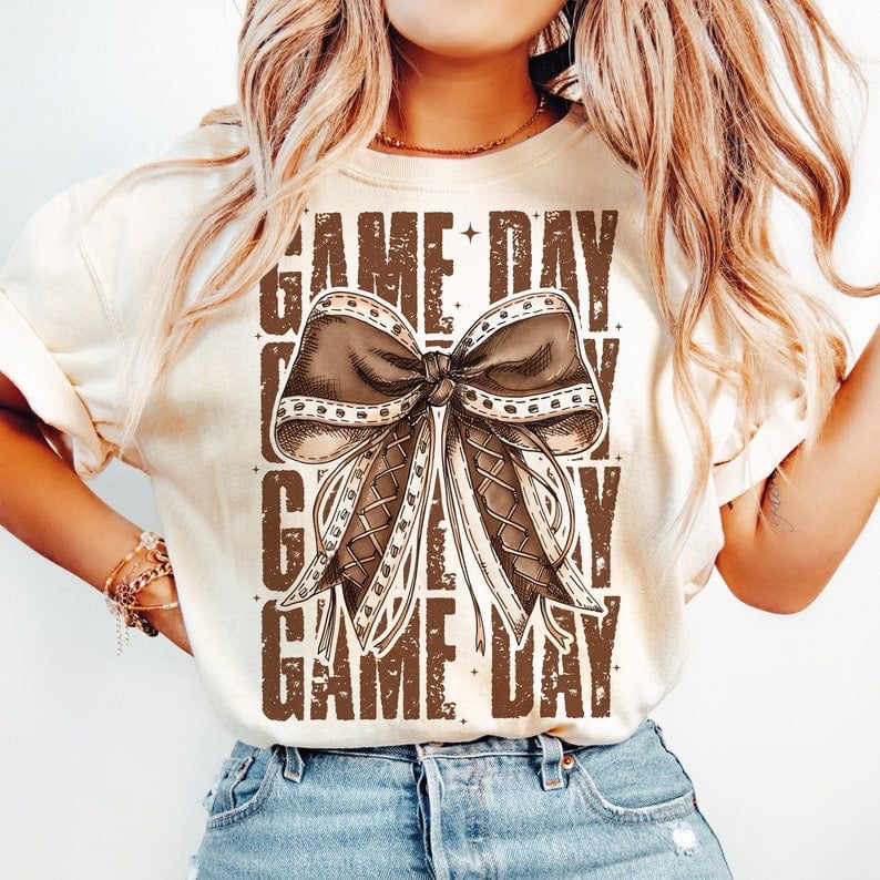 Game day stacked with bow 50983 DTF transfer