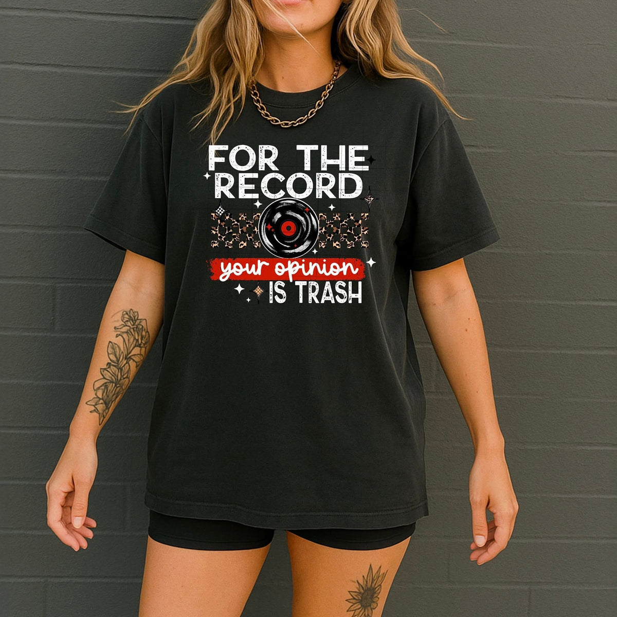 For the Record your opinion is trash WHITE (CSC) DTF Transfer