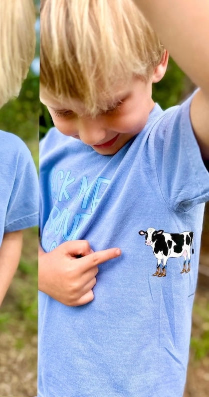 Cow pocket print Sunday Special DTF transfer