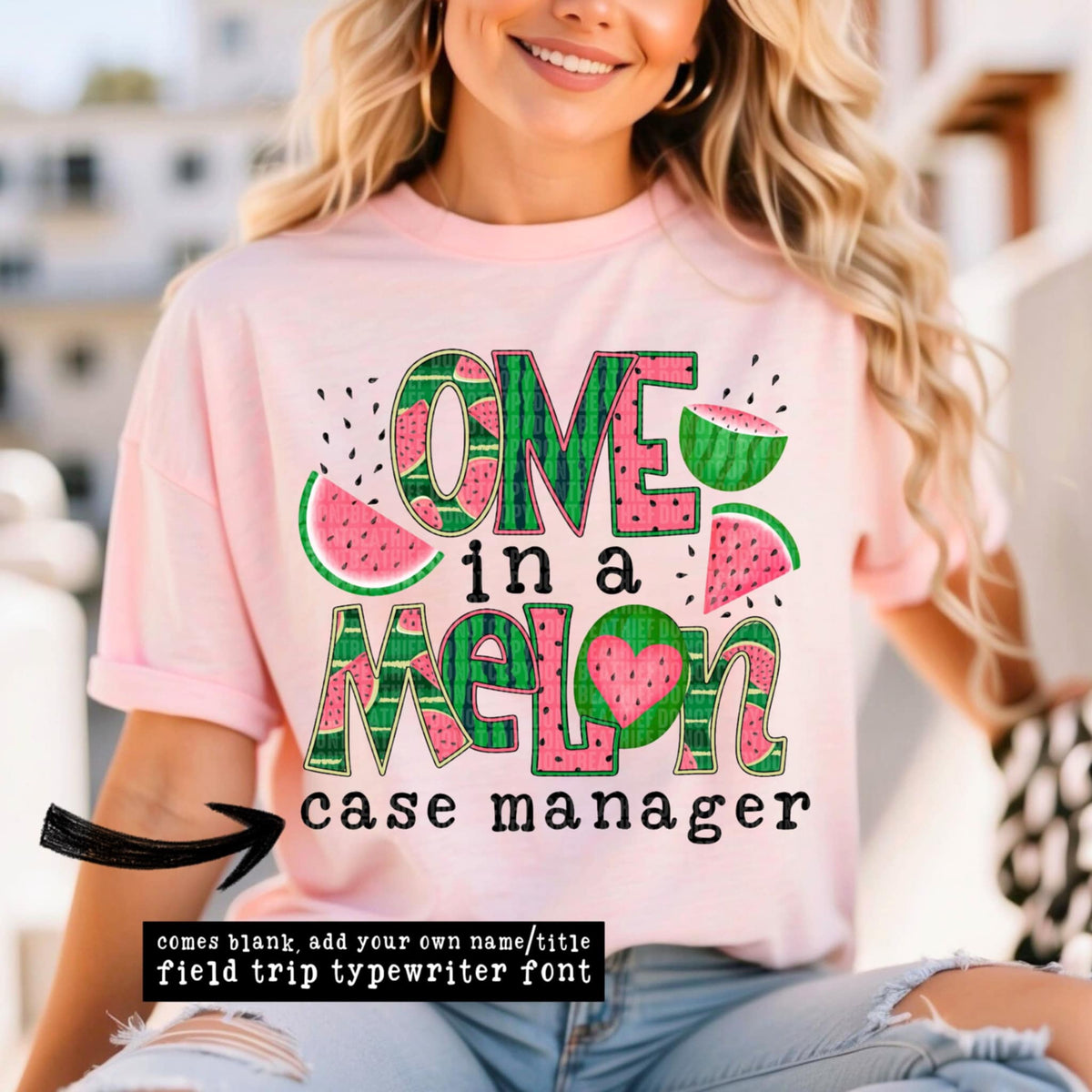 One in a melon case manager (SDD) 94391 DTF transfer
