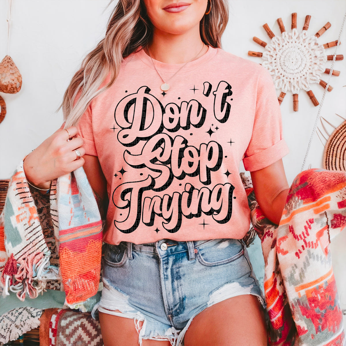 Don’t stop trying 95083 DTF transfer