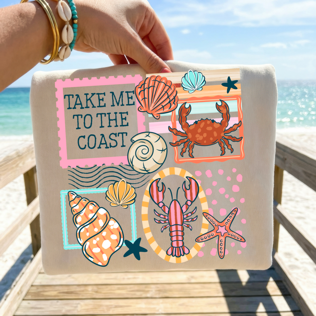 Take me to the coast frames (CSC) DTF Transfer