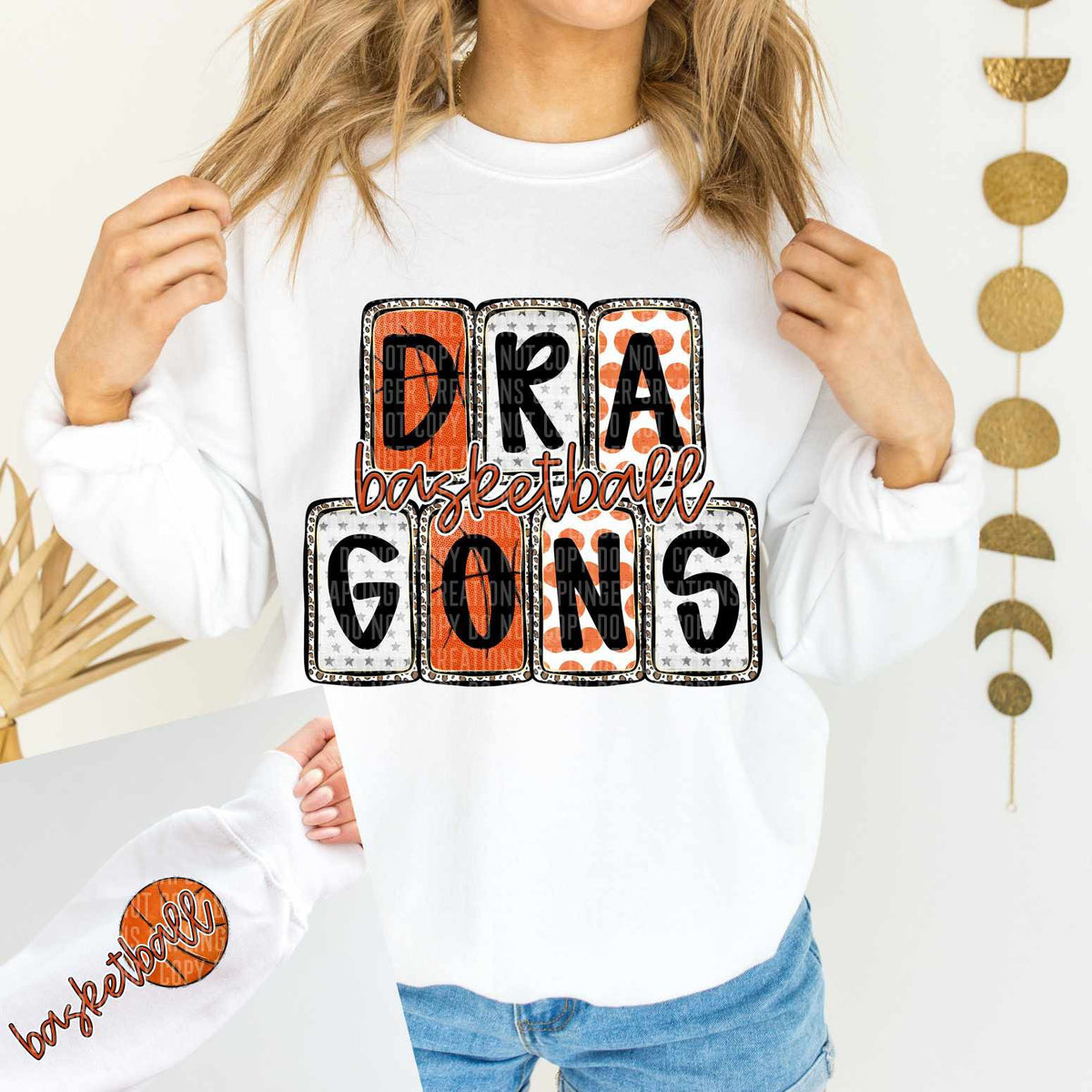 Dragons Basketball FRONT (Caplinger) 82860 DTF transfer