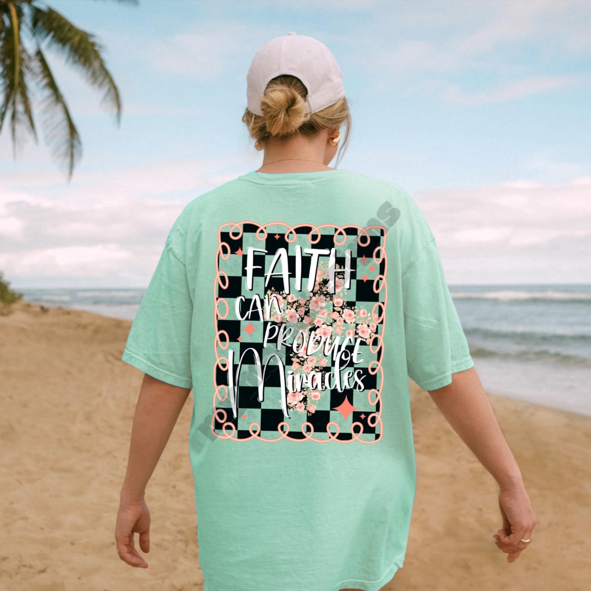 Faith can provide miracles rectangle 94613 DTF transfer
