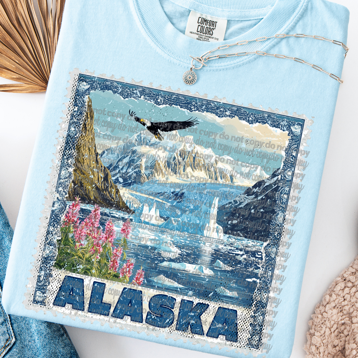 Alaska State Stamp (TTD) 99091 DTF transfer