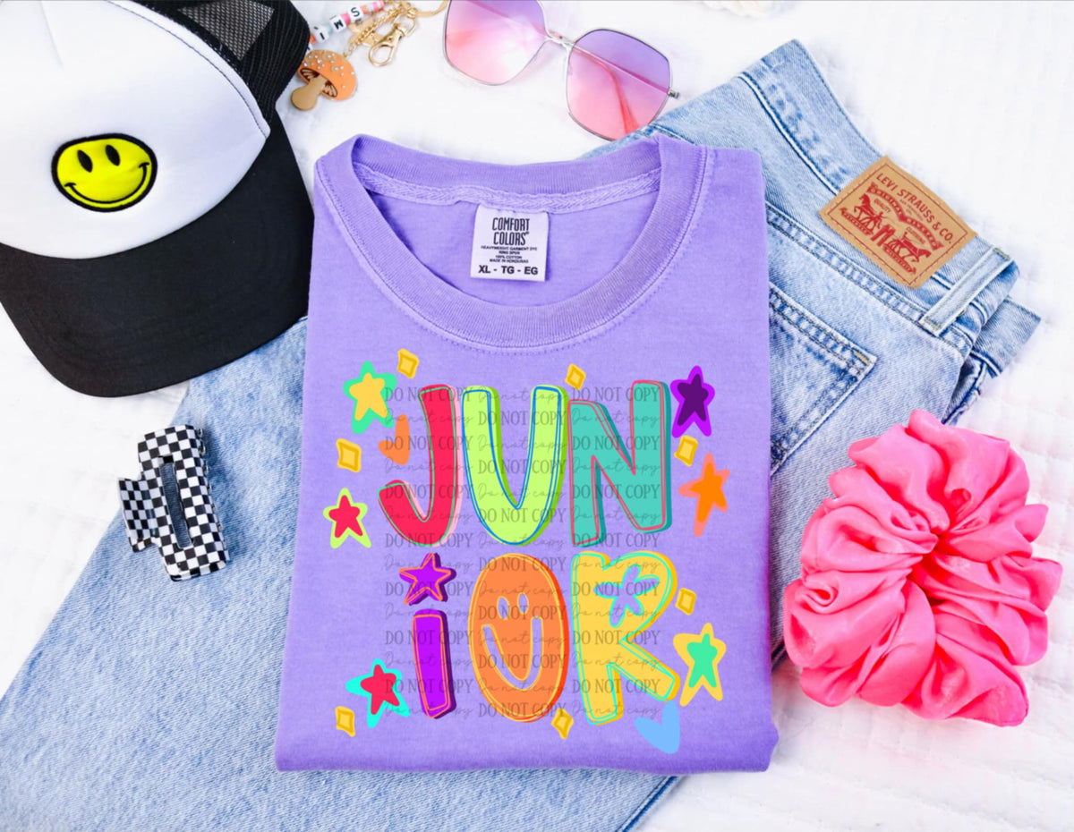 Junior colorful stars 107617 DTF transfer