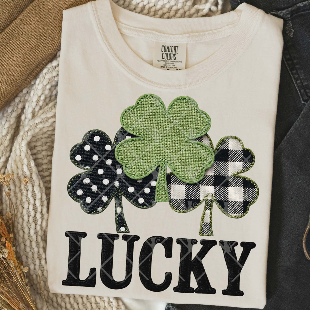 Lucky Three Clovers (TTD) DTF transfer