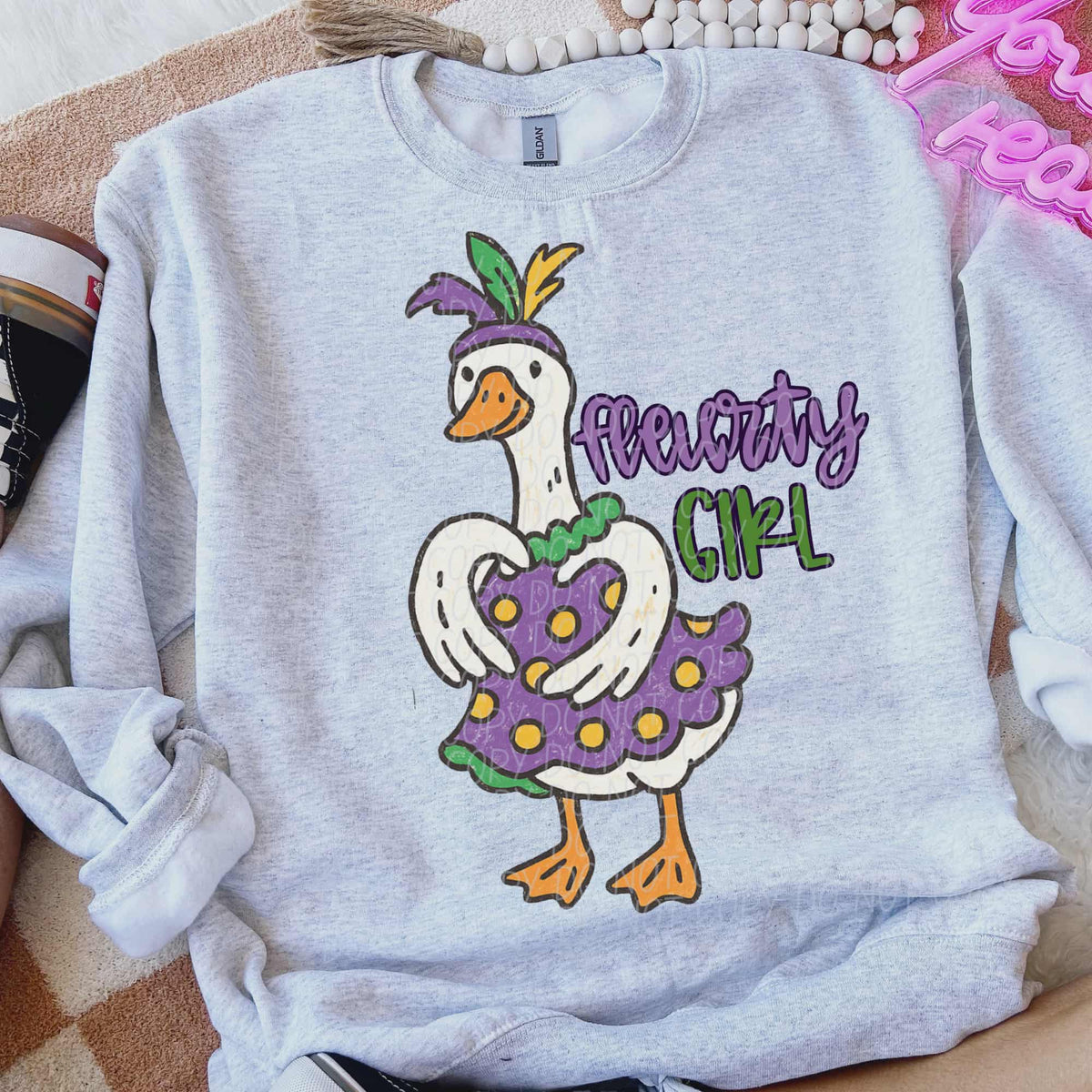 Fluerty Girl Goose plain (city) DTF Transfer