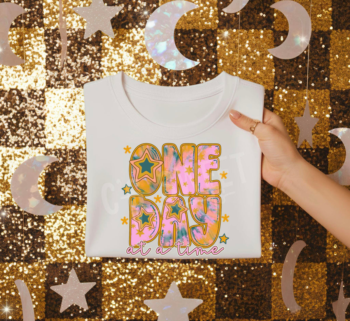 One day at a time (C’s) DTF transfer