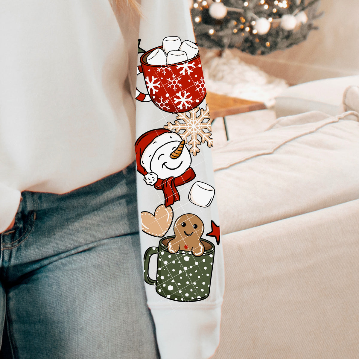 Hot Cocoa Season mugs SLEEVE (CSC) DTF Transfer