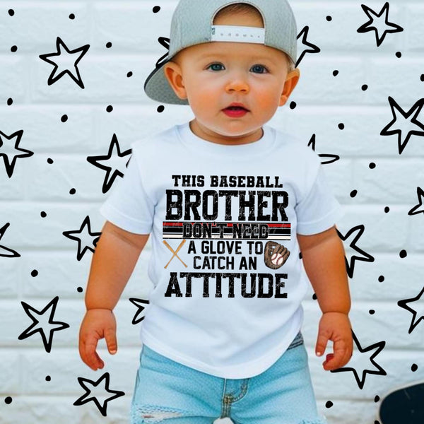 This baseball brother don’t need a glove to catch an attitude BOW (VIRGO) 91078 DTF transfer