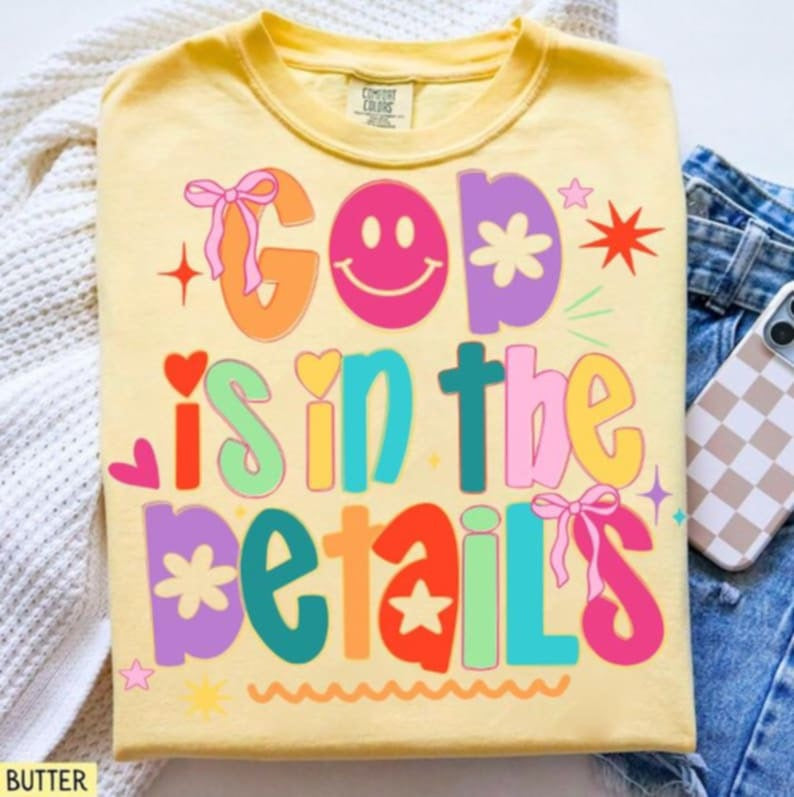 God is in the details 107533 DTF transfer