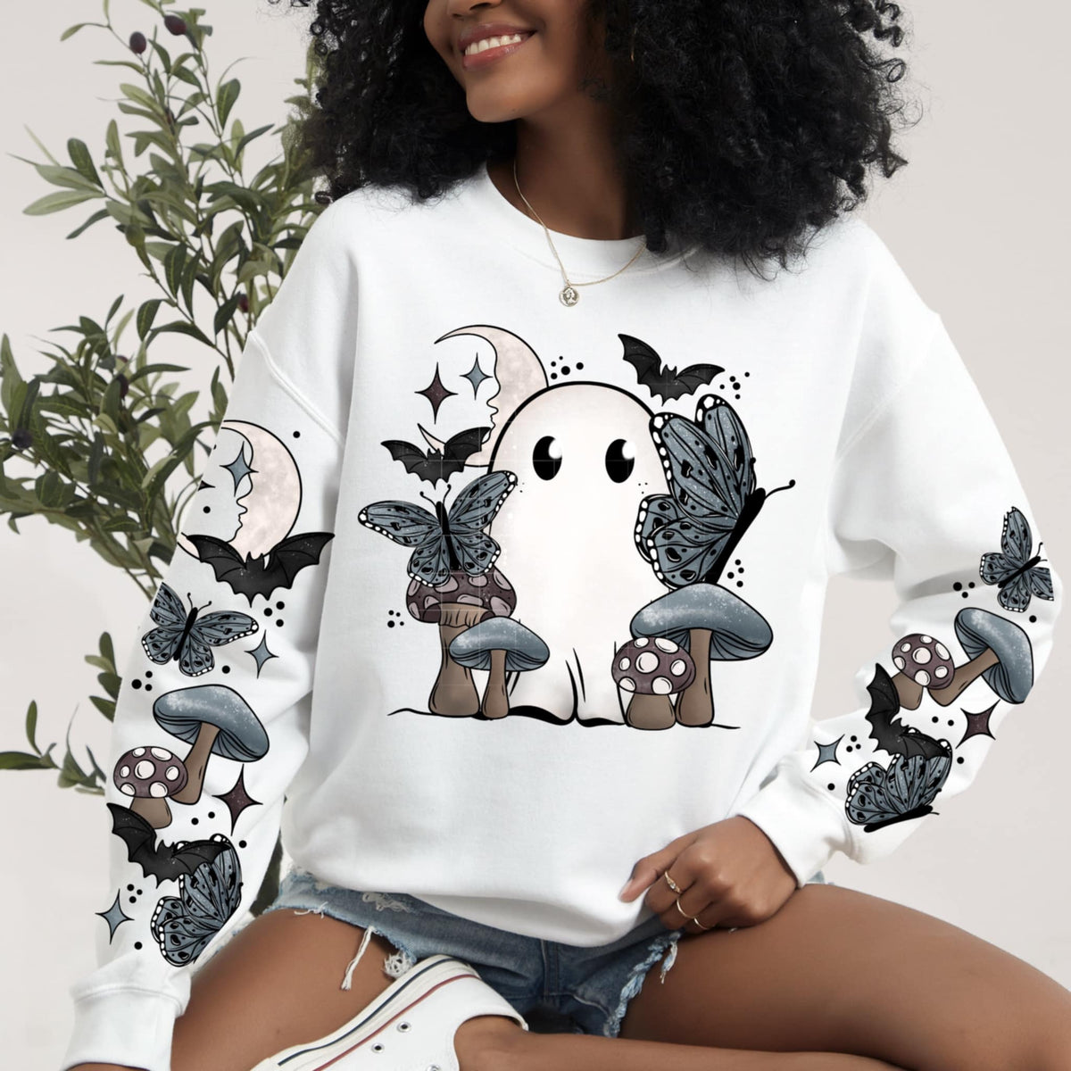 Ghost with nature FRONT (CSC) 91018 DTF transfer