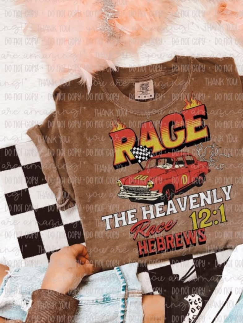 Race the heavenly race (OHD) 99508 DTF transfer