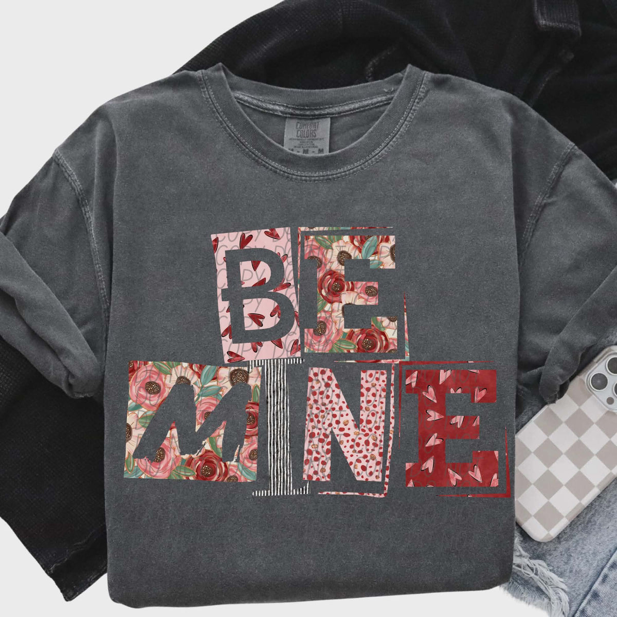 Be Mine florals (city) DTF transfer