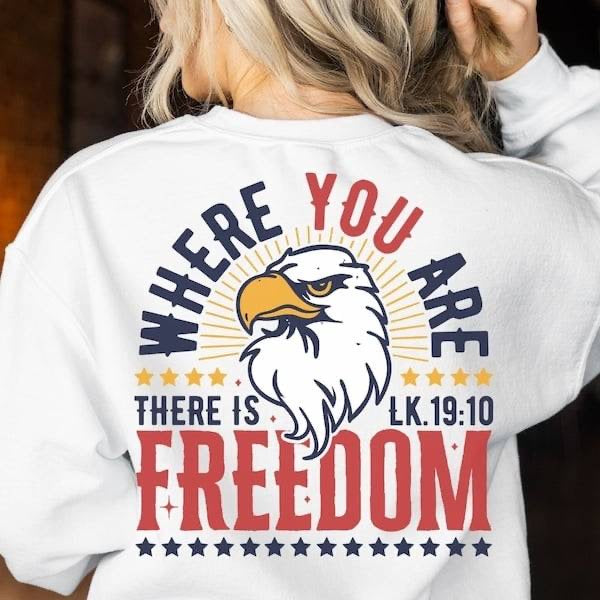 When you are there is freedom eagle (KARTA) 64031 DTF transfer