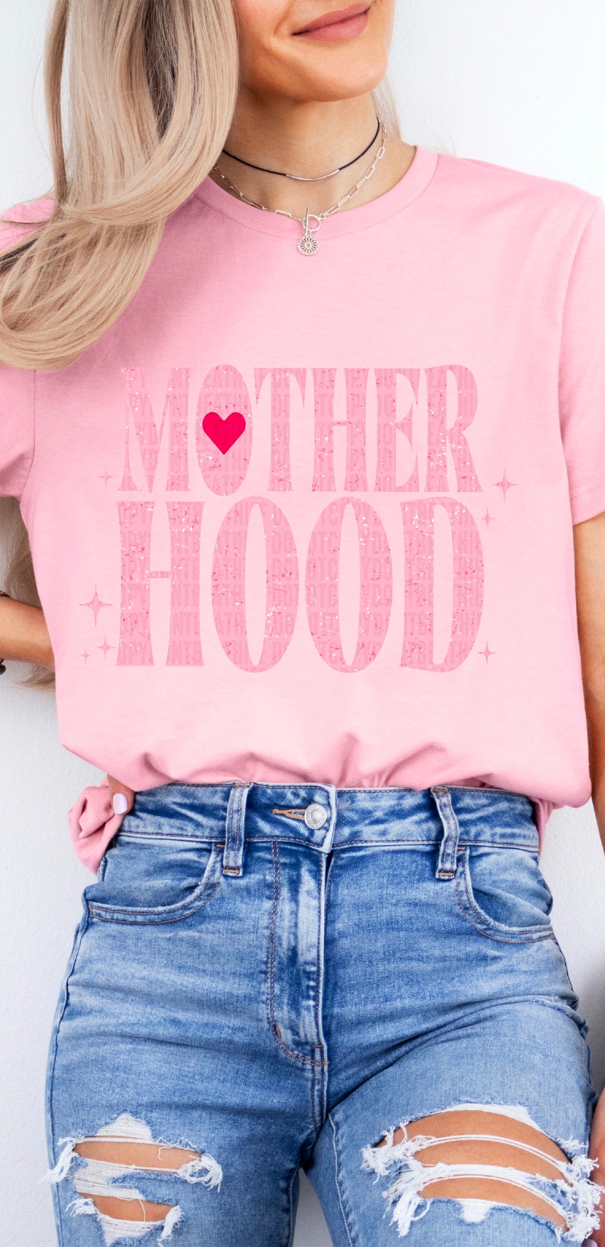 Motherhood pink FRONT 100114 DTF transfer