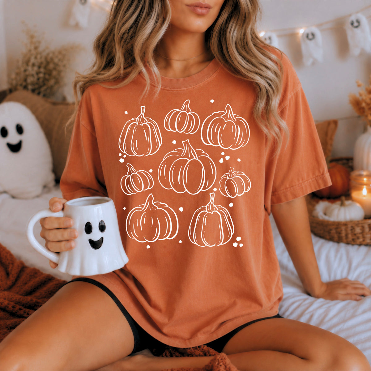 Pumpkins collage white (CSC) DTF Transfer