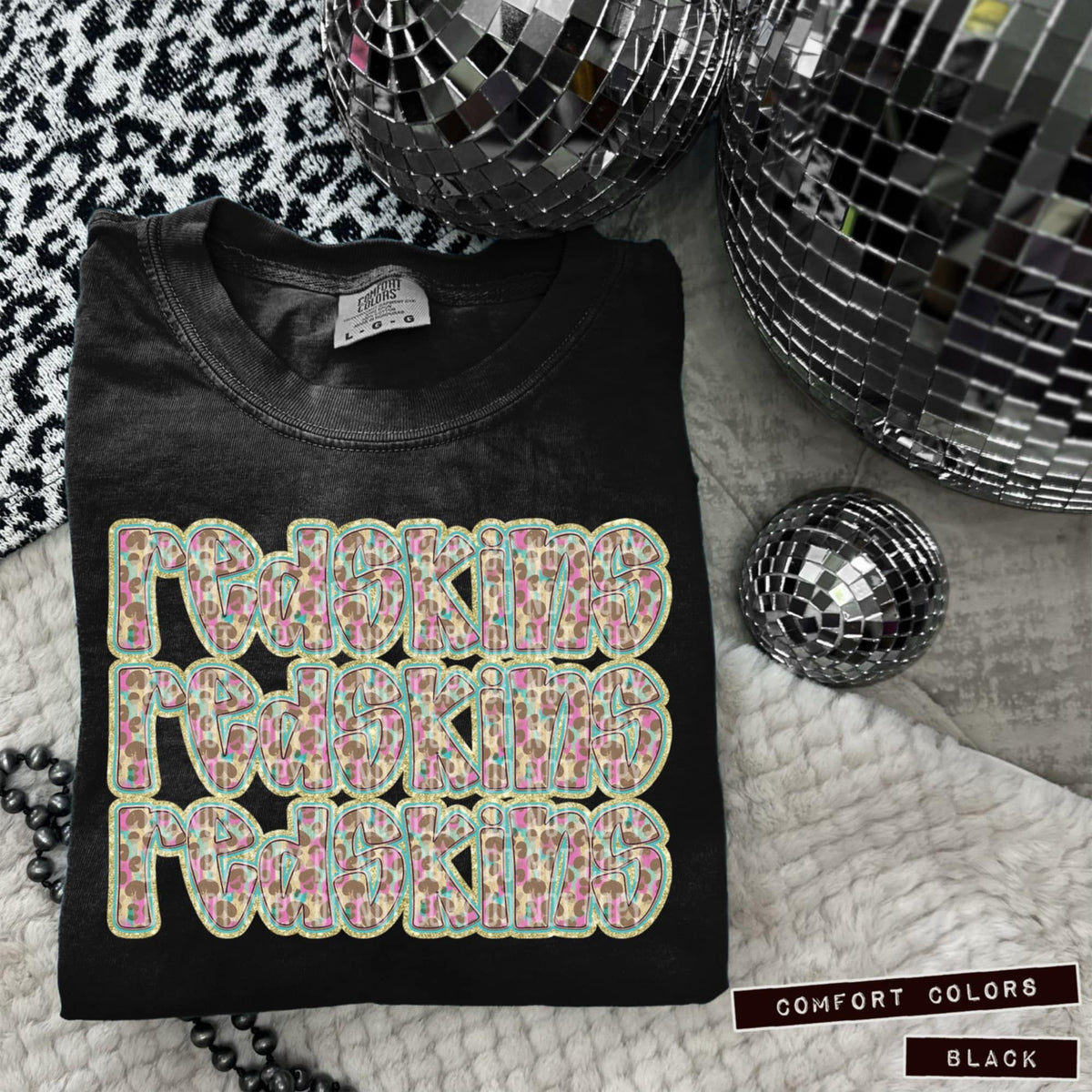 Redskins Leopard Stacked (Caplinger) 98477 DTF transfer