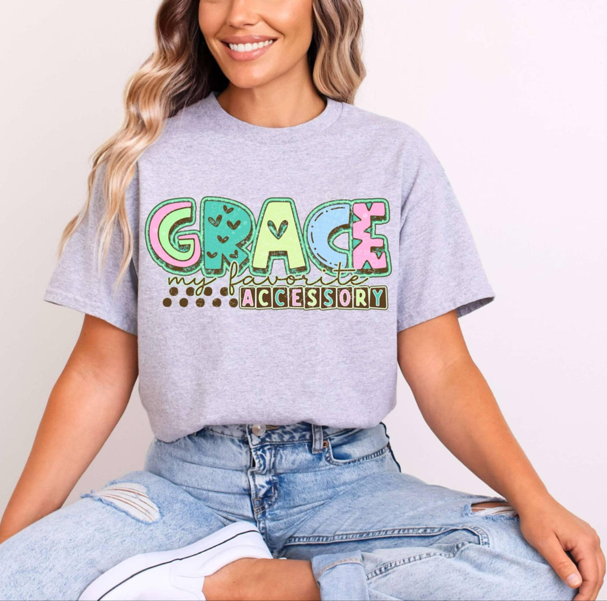 Grace my favorite accessory 99393 DTF transfer