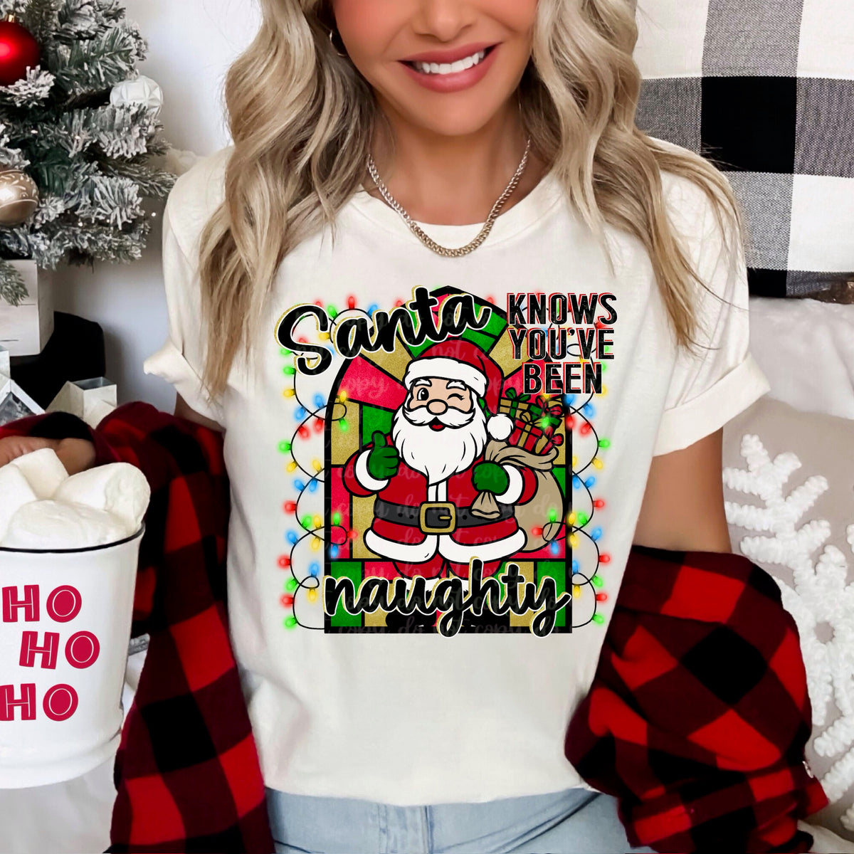 Santa knows you’ve been naughty 117503 DTF Transfer