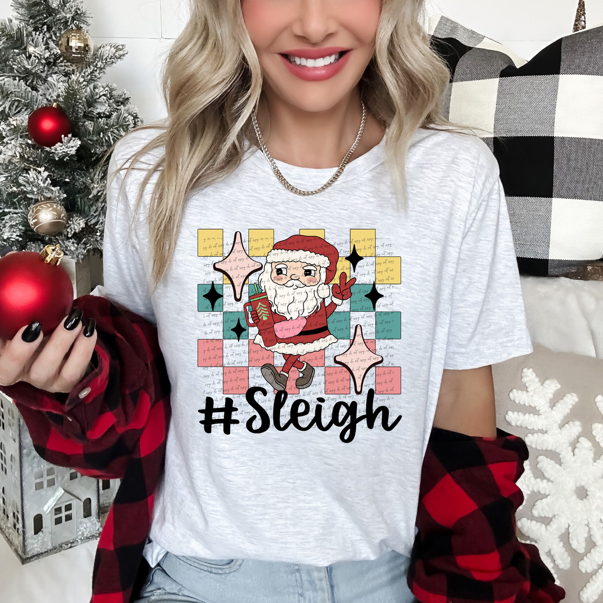 Sleigh goofy santa 49797 DTF transfer