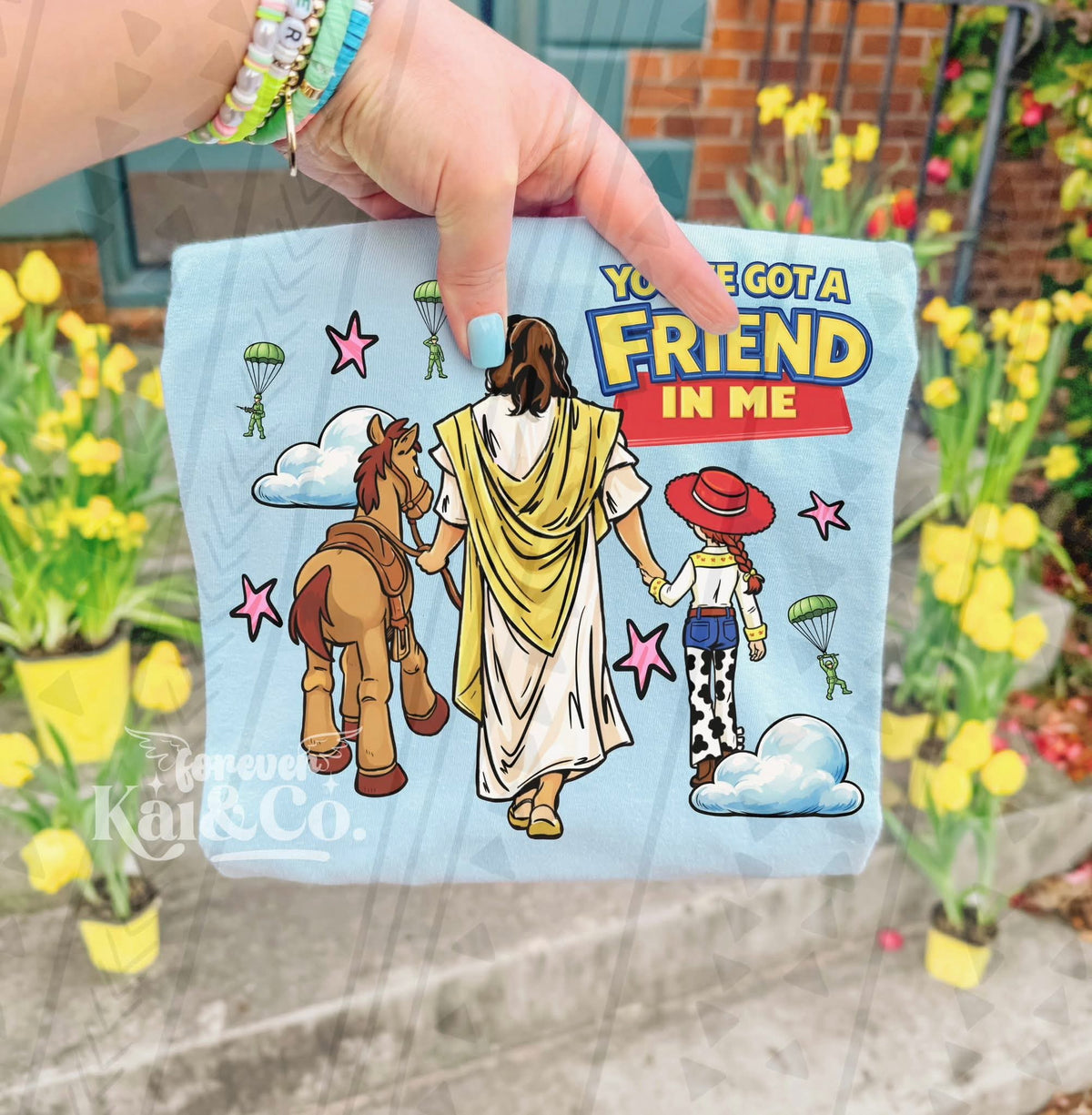 You got a friend Jesus with horse and cowgirl Tuesday Deal DTF
