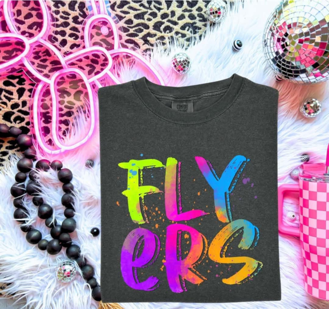 Flyers Neon Splatter (S&G) 99957 DTF transfer