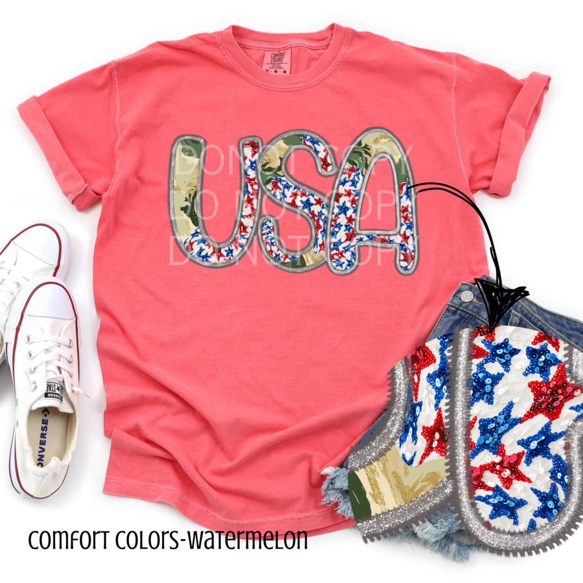 USA camo (CSG) 96422 DTF transfer