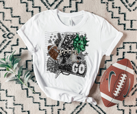 Go Green Dragons football 30593 DTF transfers