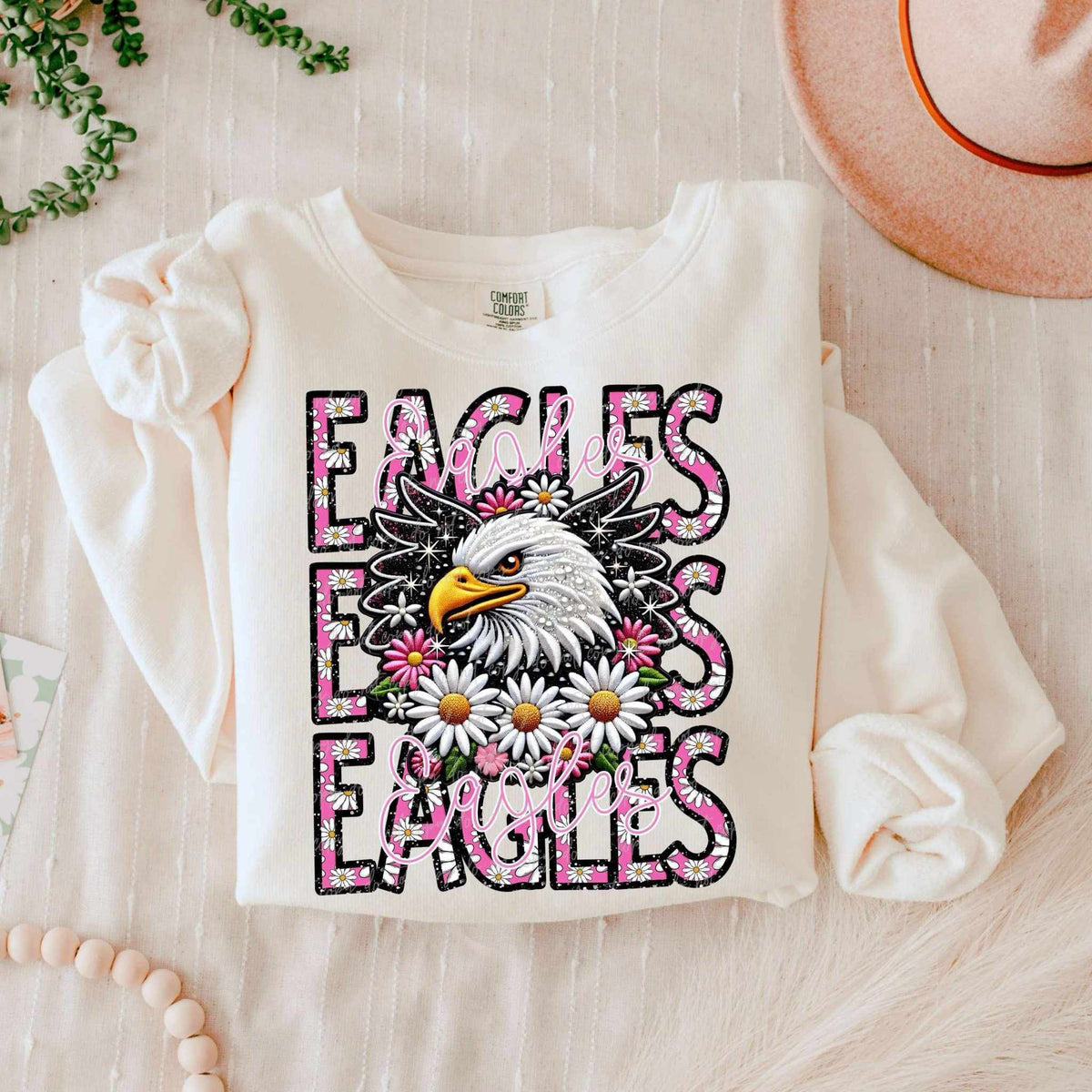 Eagles floral stacked 80690 DTF transfer