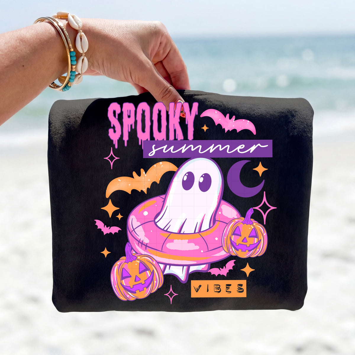 Spooky Summer ghost raft (csc) DTF Transfer