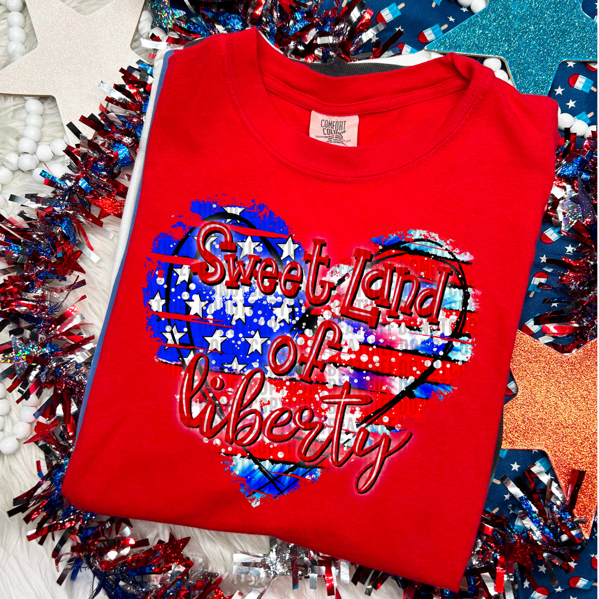 Sweet land of liberty 103709 DTF transfer