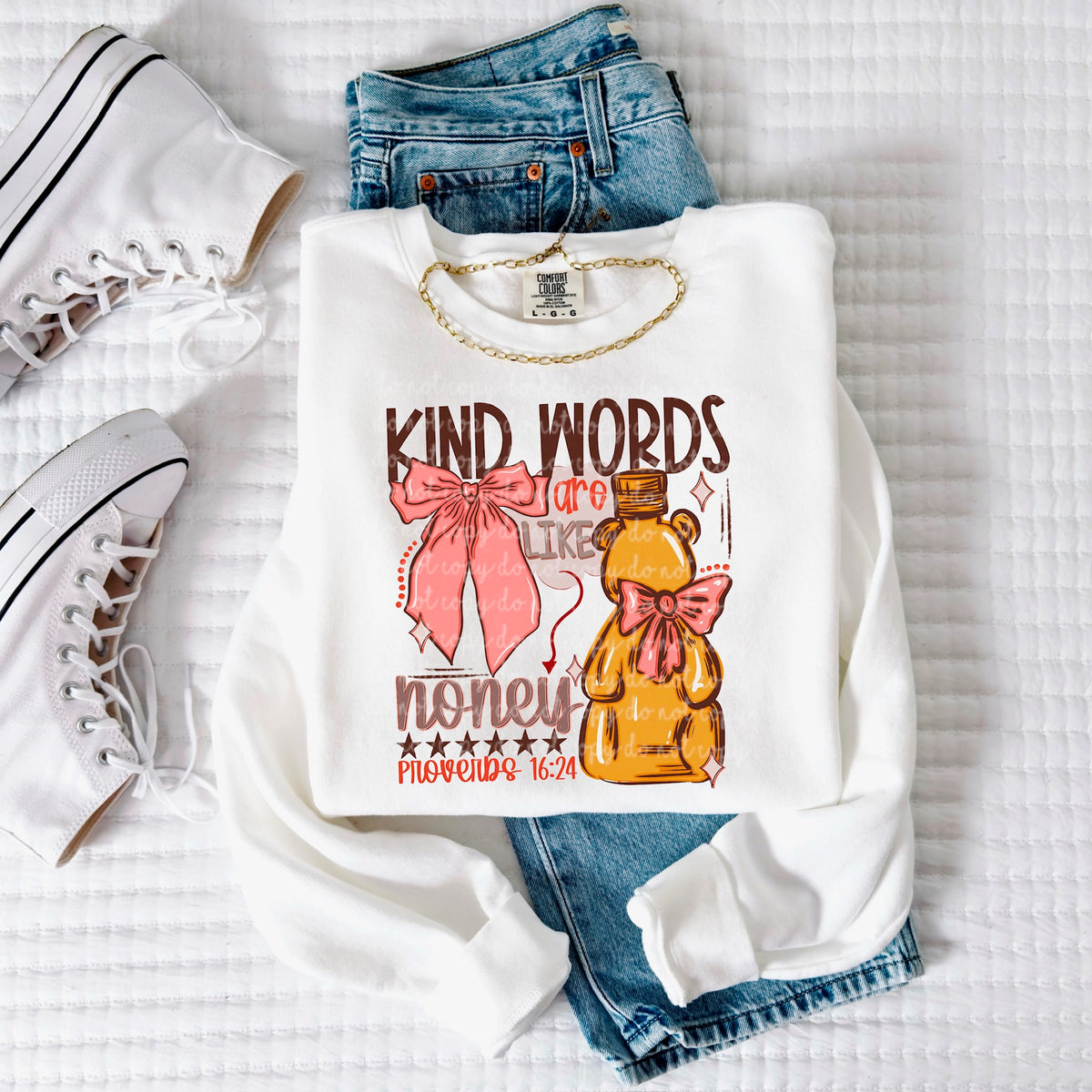 Kind words are like honey (SSD) 117220 DTF Transfer