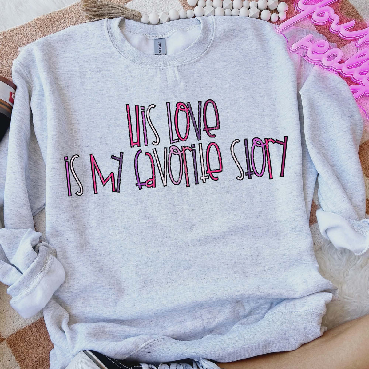 His love is my favorite story (city) DTF transfer