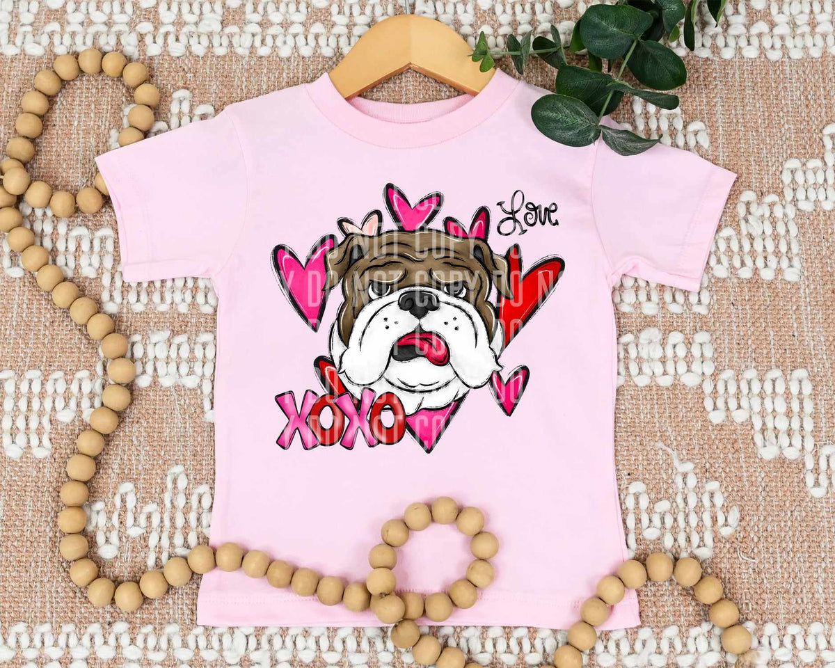 Xoxo bulldog (caplinger) 73364 DTF transfer