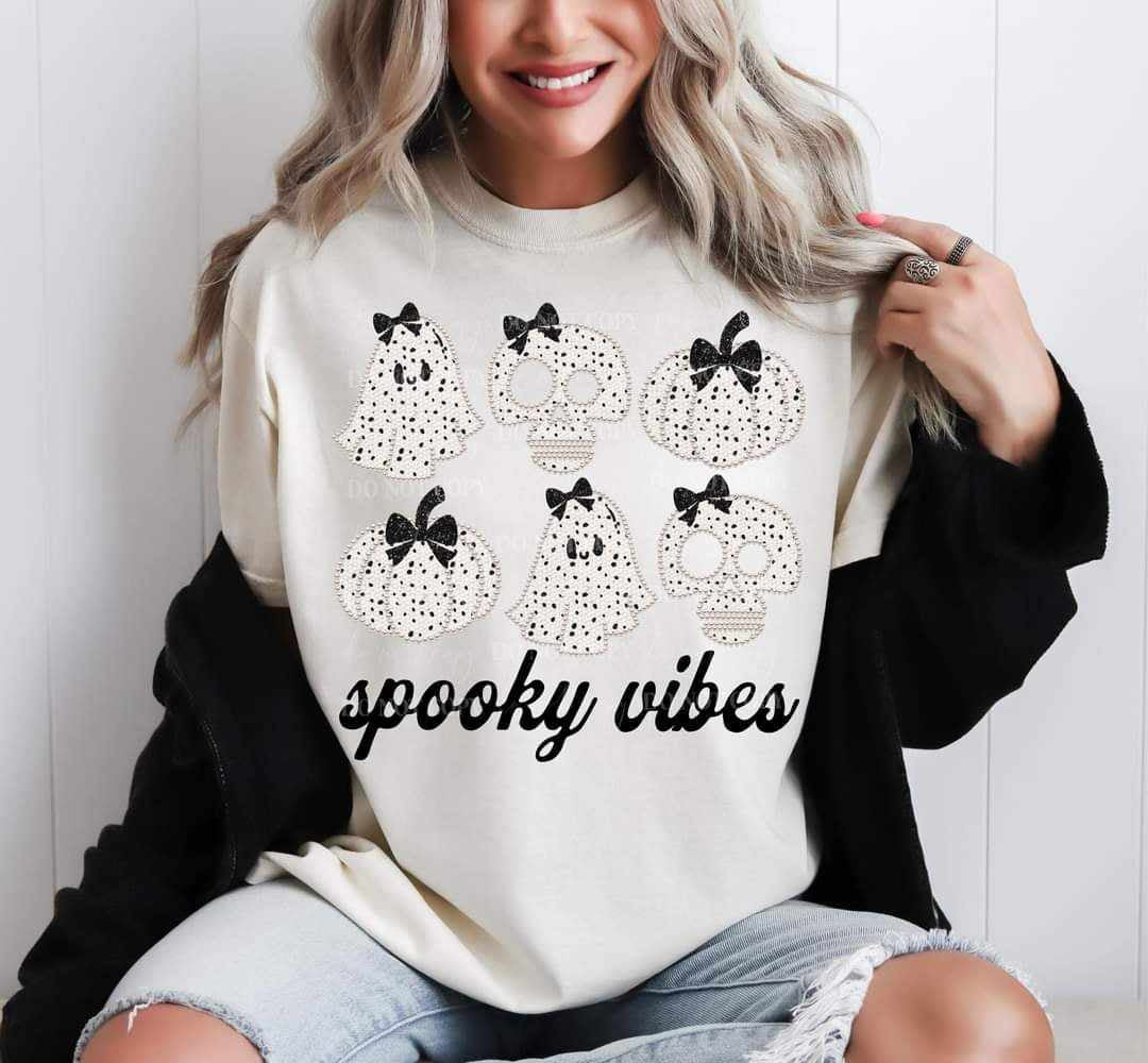 Spooky vibes collage (LYTTLE) 70047 DTF transfer