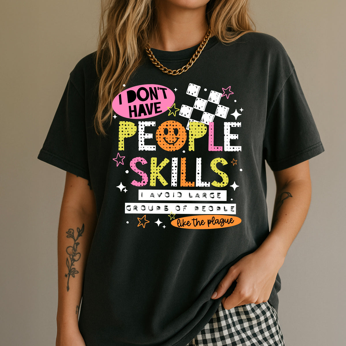 I don’t have people skills (white) (CSC) DTF Transfer