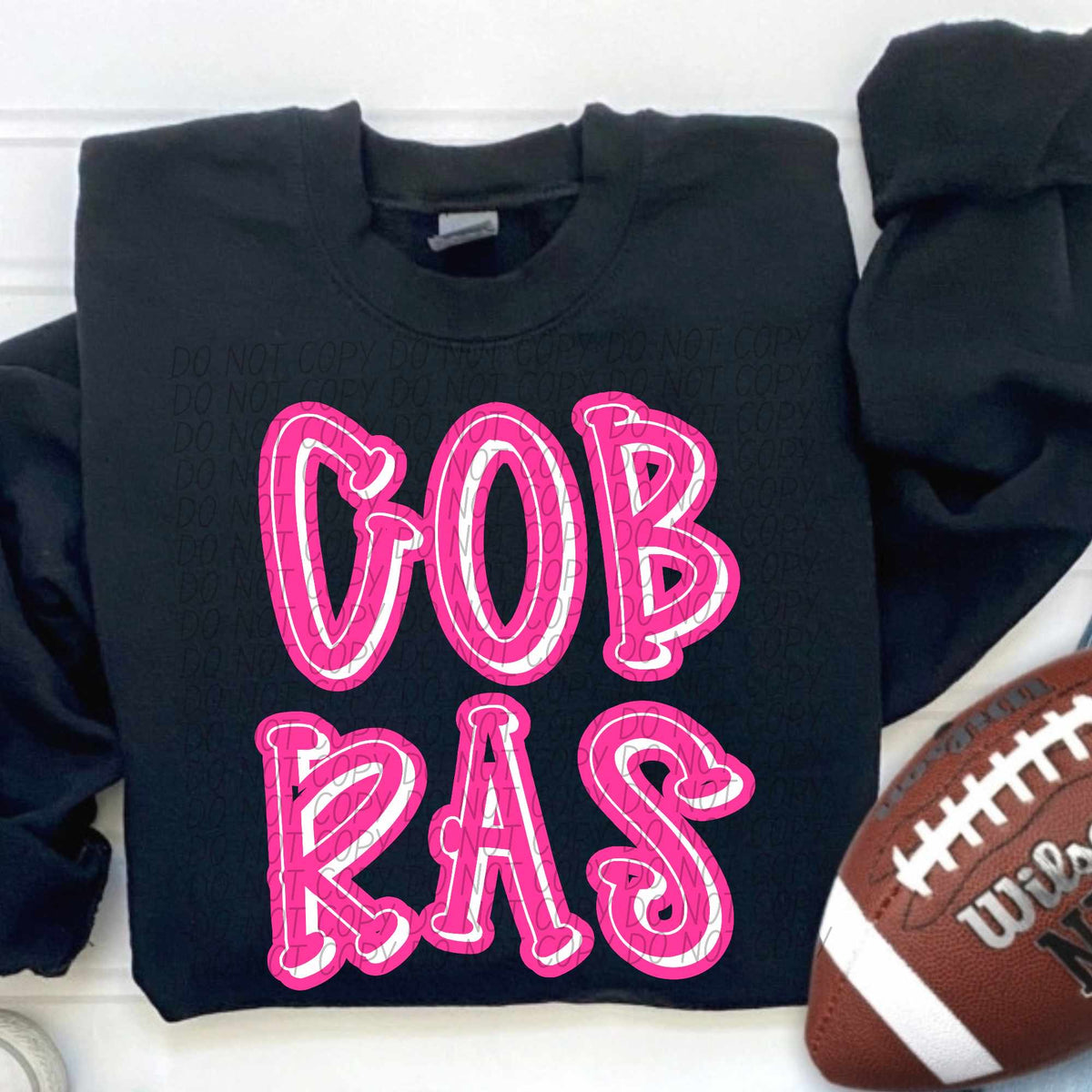 Cobras hot pink 55338 DTF transfer