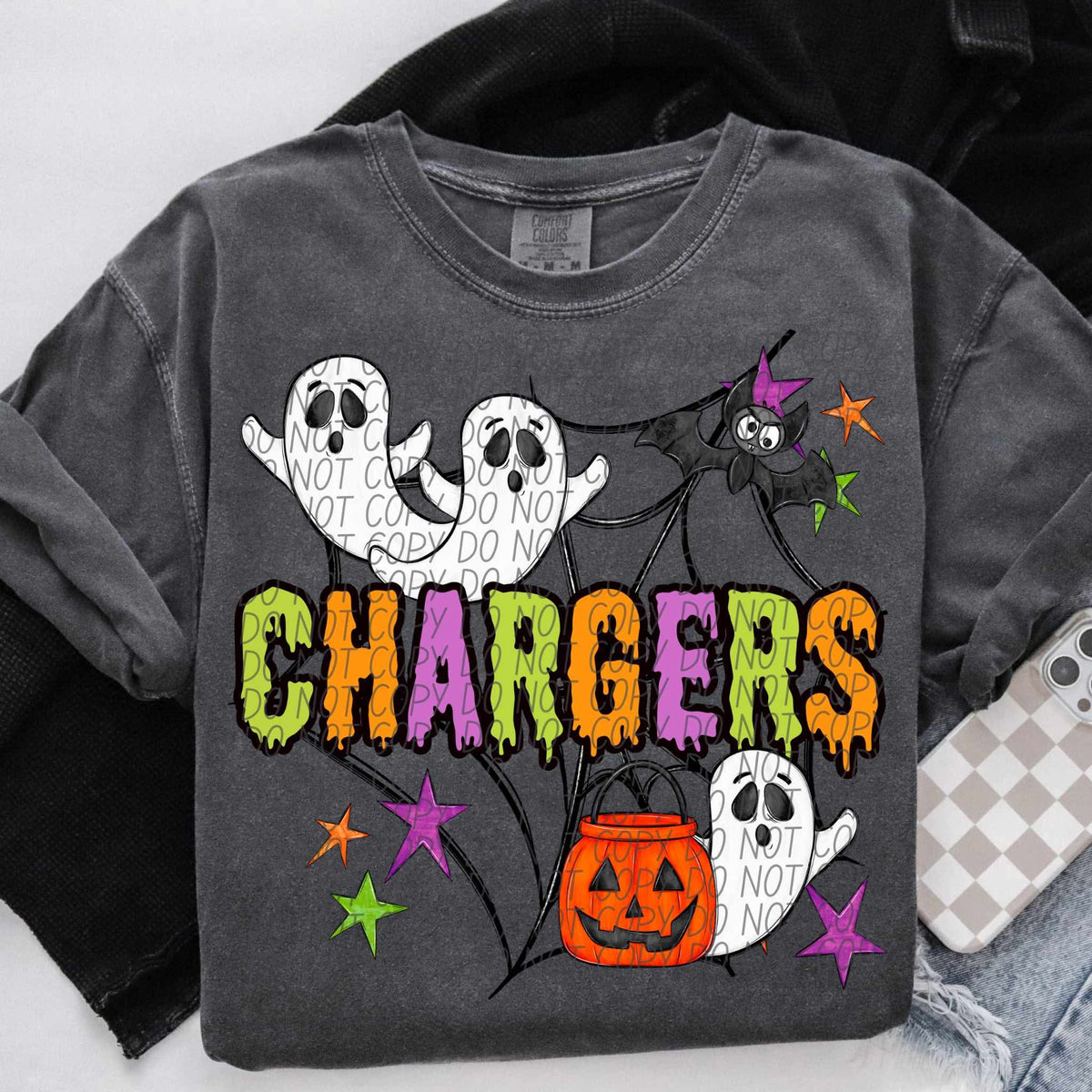 Chargers Halloween (City) DTF transfer