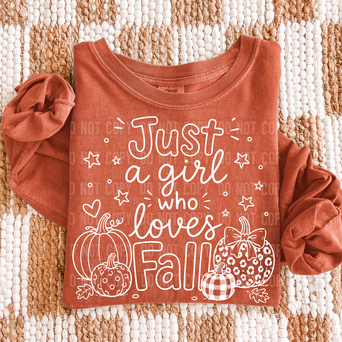 Just a girl who loves fall Sunday Special DTF transfer