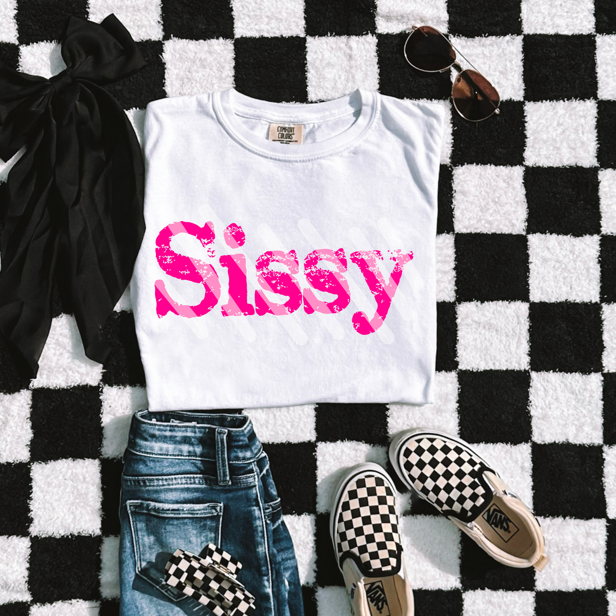 Sissy pink text (SBB) DTF transfer