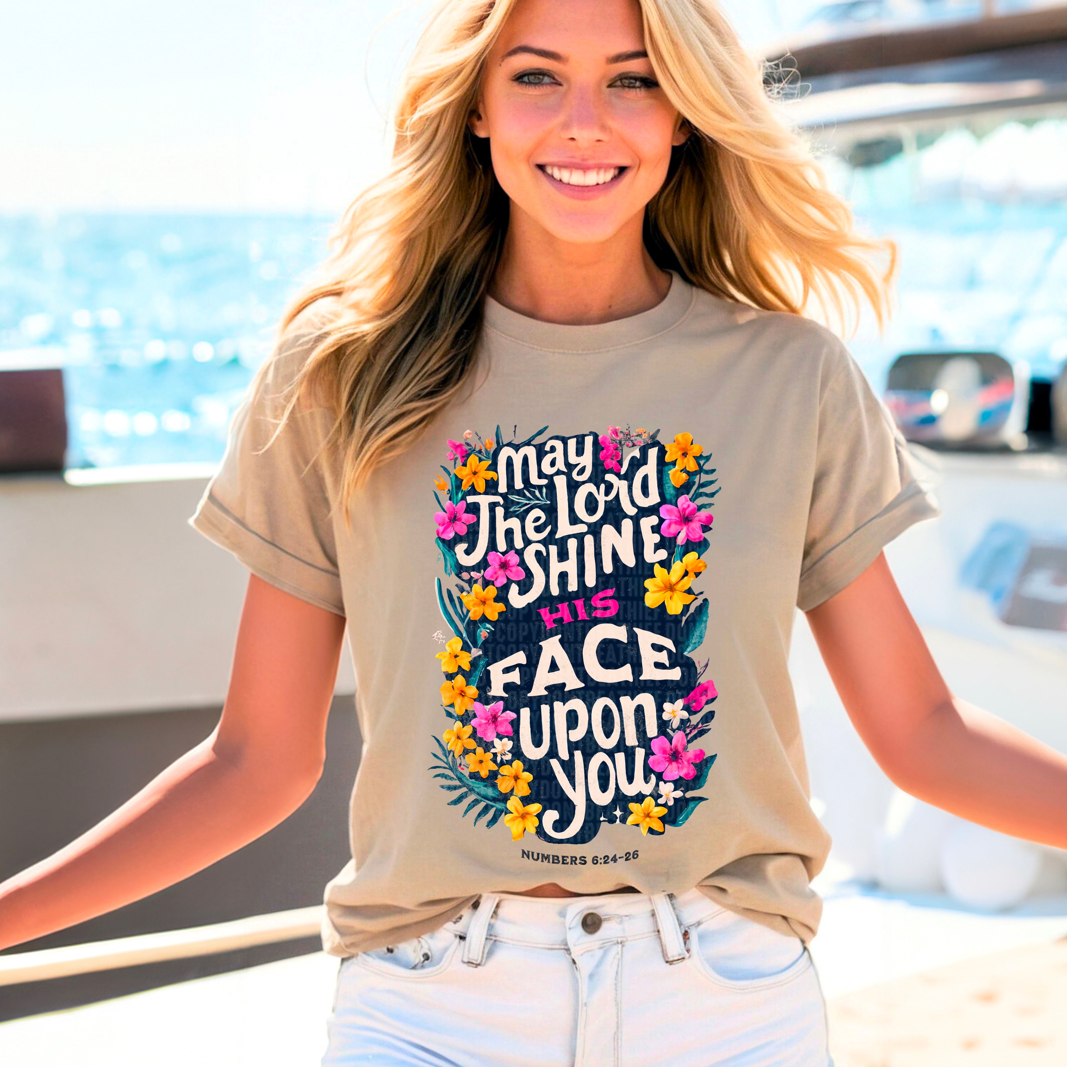 May the lord shine his face upon you 95423 DTF transfer – Mud & Grace ...