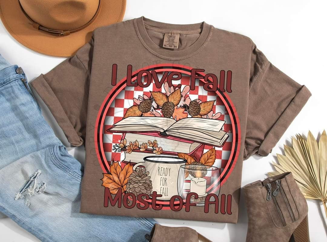 I love fall most of all circle (DDD) 58525 DTF transfer